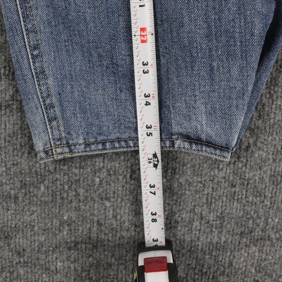 Tibi Jeans Womens 30 Classic Brancusi Denim Blue Relaxed Wide Leg Cropped Baggy - Picture 16 of 16